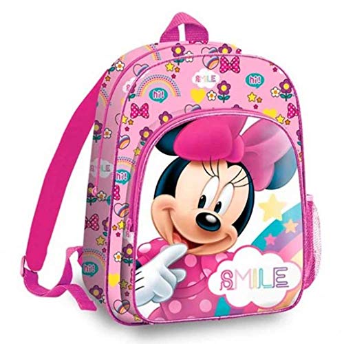 Minnie Mouse 36cm Mochila Tiempo Libre y Sportwear Infantil  Juventud Unisex  Multicolor