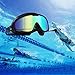 Swim Goggles with Earplugs, Anti-Fog UV Protection Large Frame for Adults