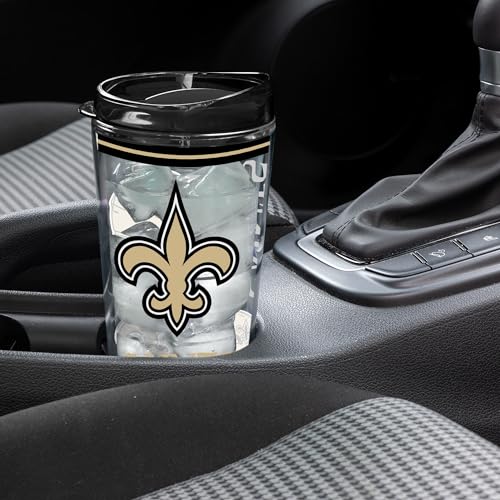 Image of Rico Industries NFL Football New Orleans Saints Double Wall 20oz Tritan Tumbler