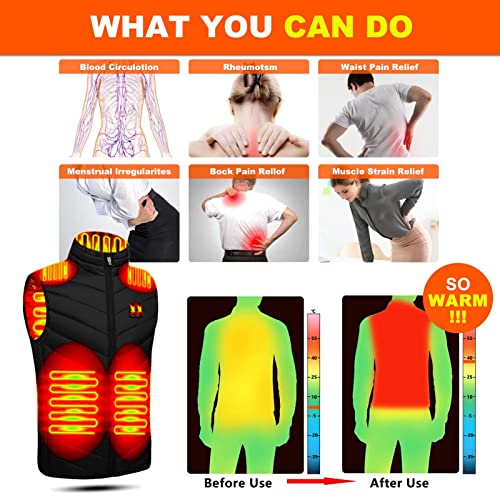 Gilet Riscaldato Uomo Donna, Gilet Riscaldato