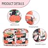 E-WEICHEN Multiple Pockets Portfolio Organizer with Zippered, Makeup Bag Travel Essentials for Women, Simple Waterproof Stationery Pencil Pouch Bag for Journal Office Art Supplies.Pink Pumpkin #4
