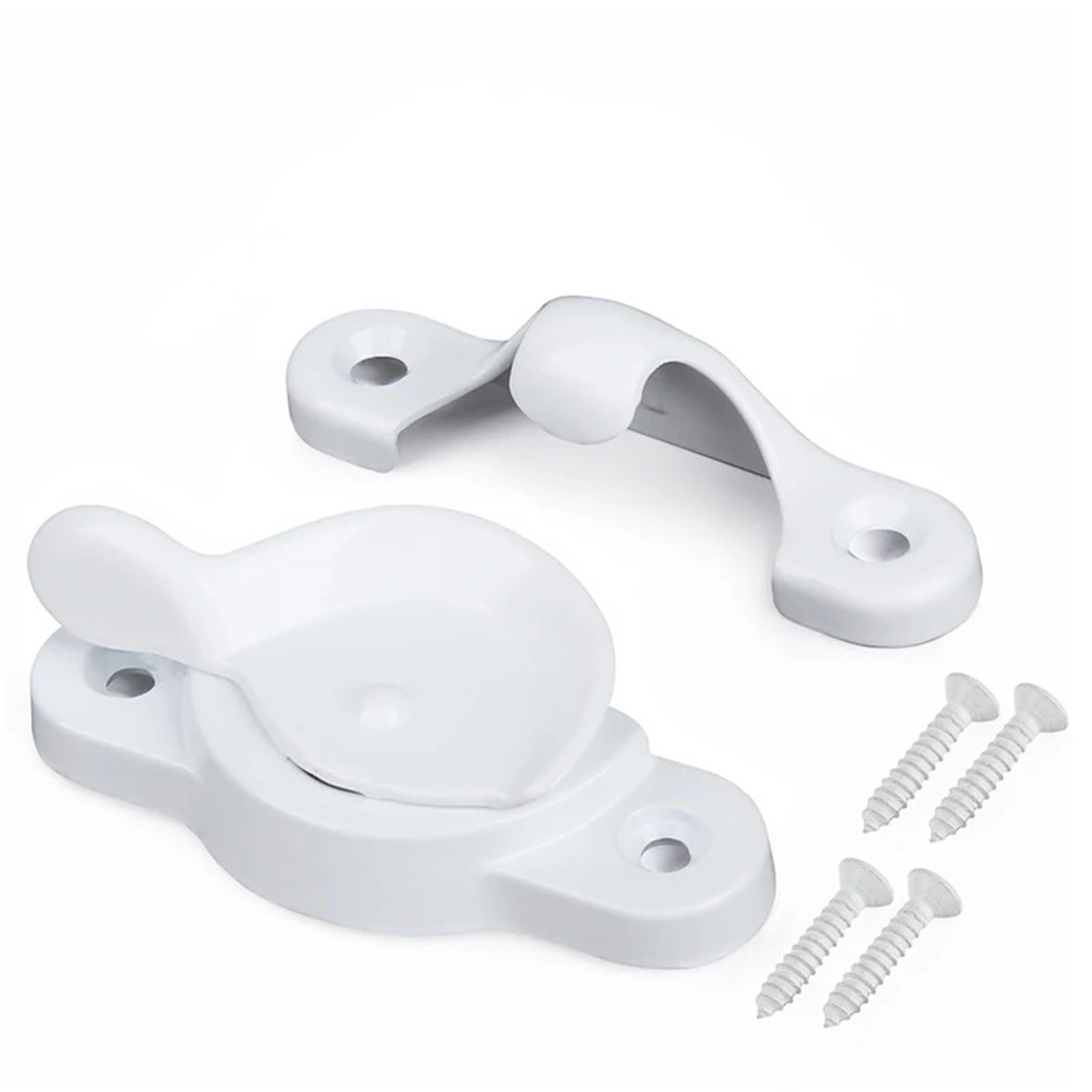 Zamki do skrzydeł okiennych 2-pak wielokolorowych zamków zabezpieczających systemu Windows(White)