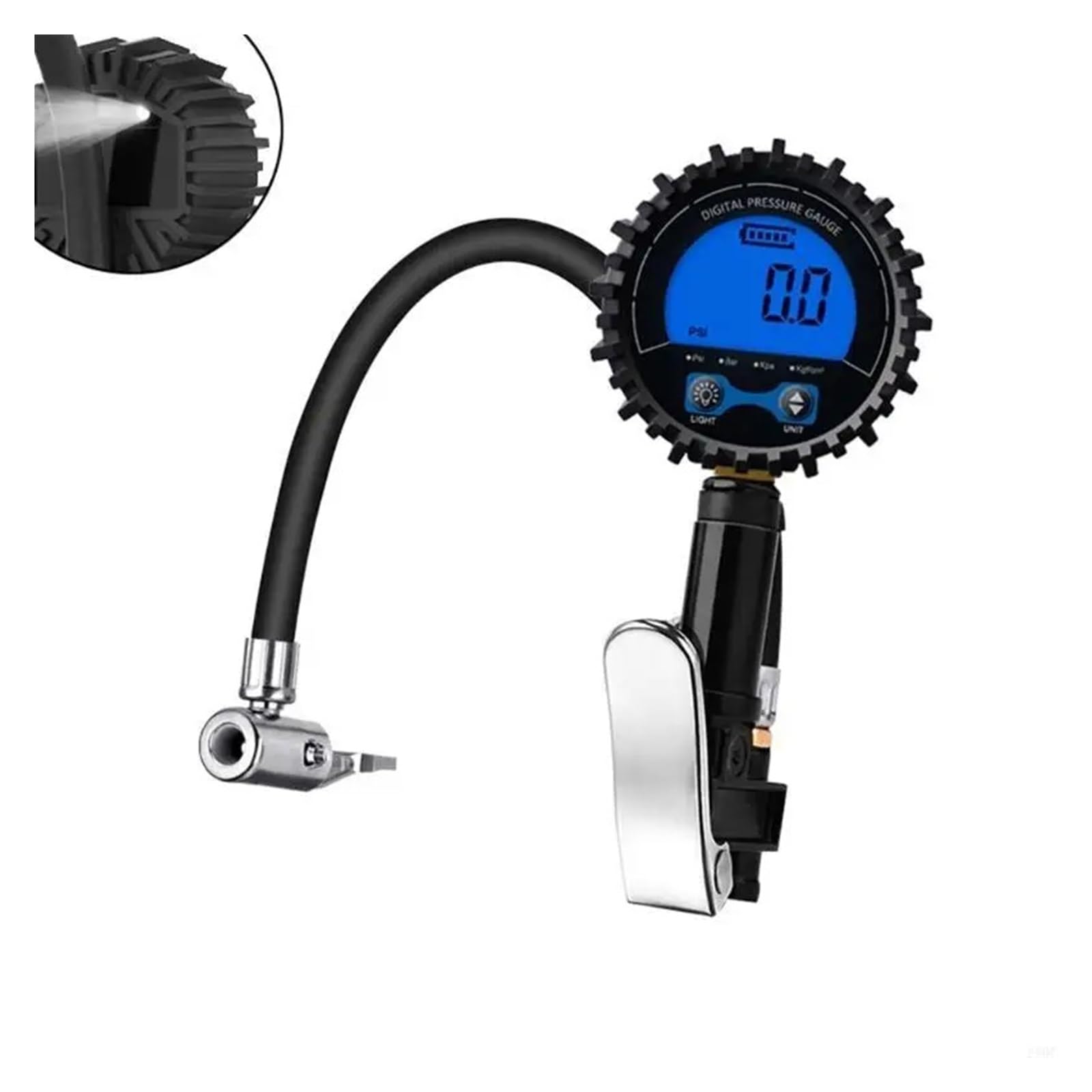 Cyfrowy manometr do opon 28GC 3-200 PSI Manometr do opon (W U.S J.P E.U Connector)