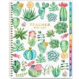 Teacher Planner 2026-2027 - Teacher Lesson Planner 2026-2027, Jul. 2026 - Jun. 2027, 8.3' x 11', 2026 2027 Planner Weekly & Monthly Lesson Plan Book for Teachers with Back pocket, Colorful Tabs