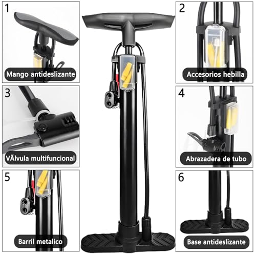 Bomba de aire para bicicleta Truper 11 Imagen adicional