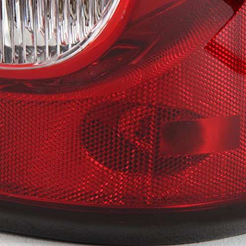 Akkon - For 03-06 Chevy Silverado Pickup Truck Red Clear Tail Lights Passenger Right Side Replacement Lamps #TOP5