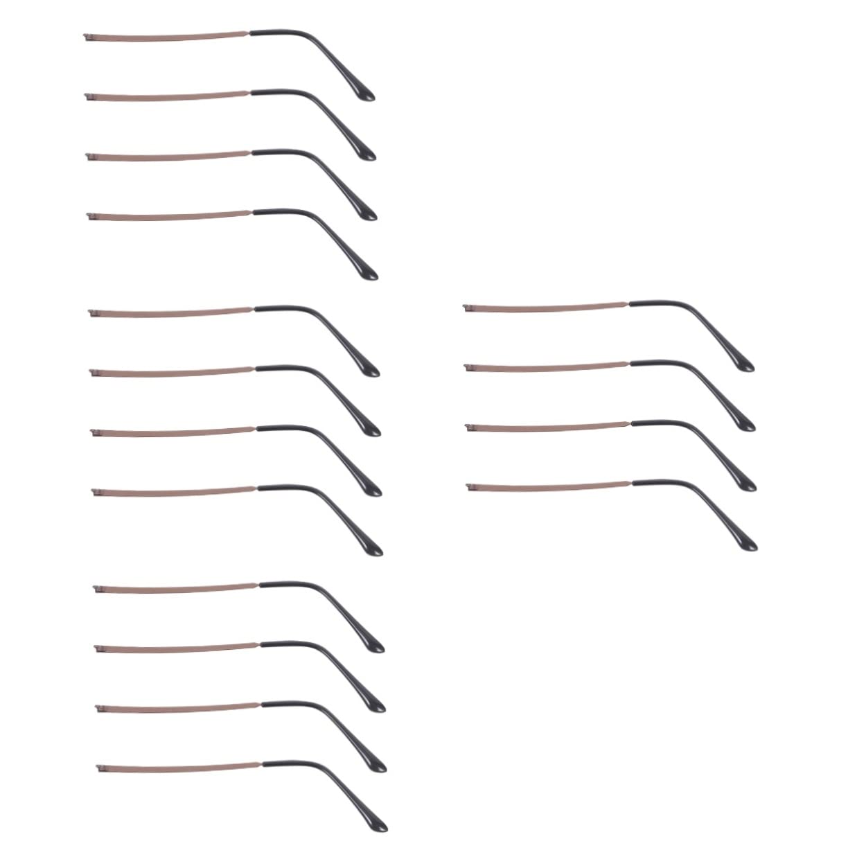 Uonlytech 8paires Jambes De Lunettes Métal Remplacement Pour Lunettes De Soleil Facile à Installer Et Anti-dérapant