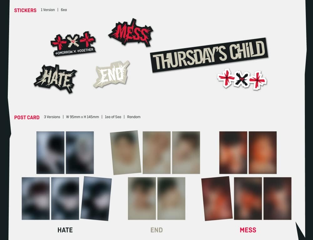 TXT TOMORROW X TOGETHER - minisode 2 : Thursday's Child 4th Mini Album+Extra Photocards Set (END ver, 1 Folded Poster)