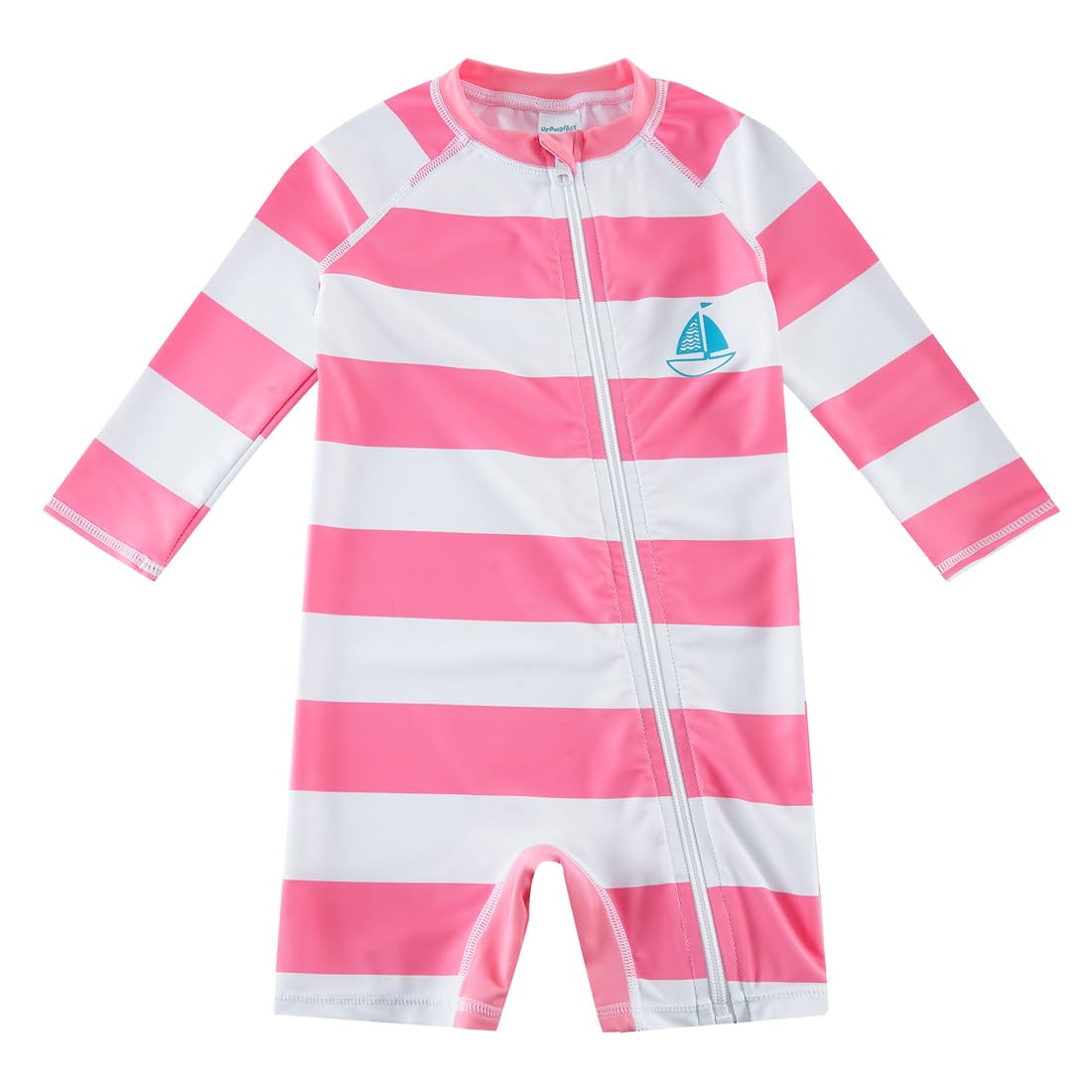 upandfast Baby Badeanzug mit Schrägem Reißverschluss UPF 50+ Badebekleidung für Baby Junge/Mädchen