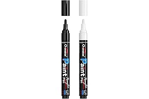 Overseas White & Black Paint Pens: Express Yourself on Any Surface