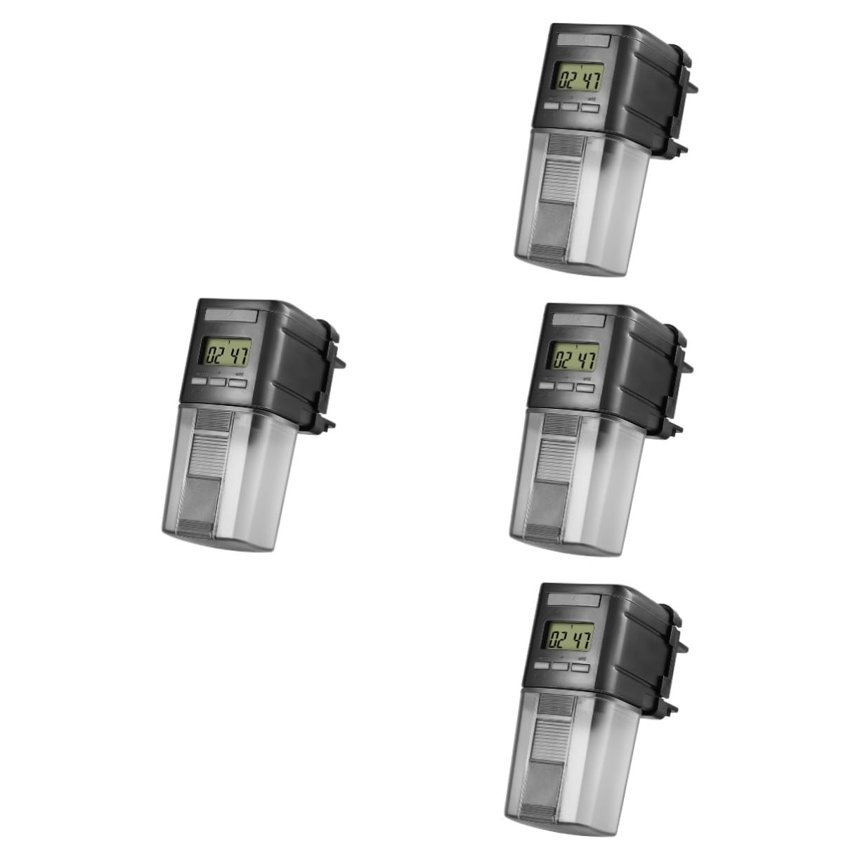 MILISTEN 4 Uds Dispensador Automático De Comida Tanque Temporizador para Peces Acuario Estanque Automático Vacaciones Dispensador De Comida para Peces Dispensador Automático De Comida para