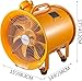 VEVOR Explosion Proof Fan 12 Inch(300mm) Utility Blower 550W 110V 60HZ Speed 3450 RPM for Extraction and Ventilation in Potentially Explosive Environments