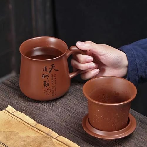 Aeseark Chinese Tea Cup Set-Handmade Clay Tea Cup,Ceramic Cup,Chinese-Kungfu Tea Set Coffee Mug Juice Cup,As Holiday Gifts(14.2 Oz) thumb #3
