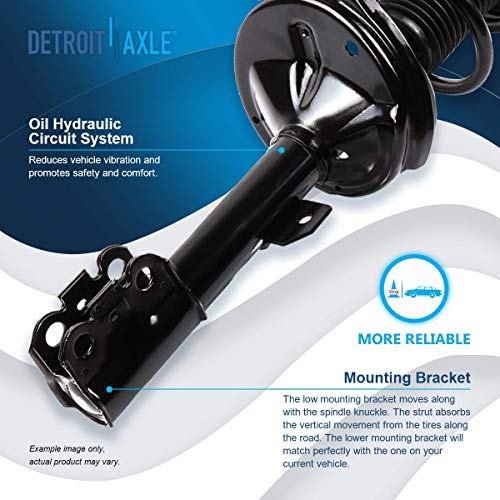 Image of Detroit Axle - Front End 8pc Suspension Kit for 04-07 Toyota Highlander Lexus RX330, 07-09 RX350, 06-08 RX400h, 2 Struts with Coil Spring, 2 Lower Control Arms, 2 Lower Ball Joints, 2 Sway Bars