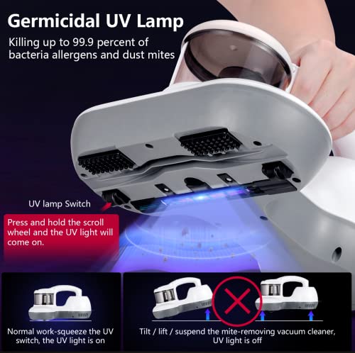 Kwasyo Aspirapolvere a mano, per materassi, letti