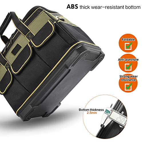 Sexyhot Tool Bag Muti-Purpose Tool Bag Organiser with Adjustable Shoulder Strap with Water Proof Molded Base - Image 3