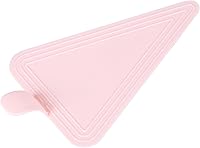 Vista 13 de Restaurantware Tablas para pasteles de 4.5 x 3 pulgadas, 100 bandejas triangulares de postre, ligeras con asa, tableros de repostería de plástico