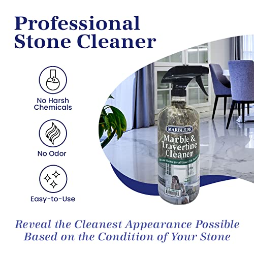 Marblelife FBA_807 Intercare Marble And Travertine Cleaner, Natural Stone & Terrazzo Liquid Cleaner, Shower & Tile Surface Care thumb #2