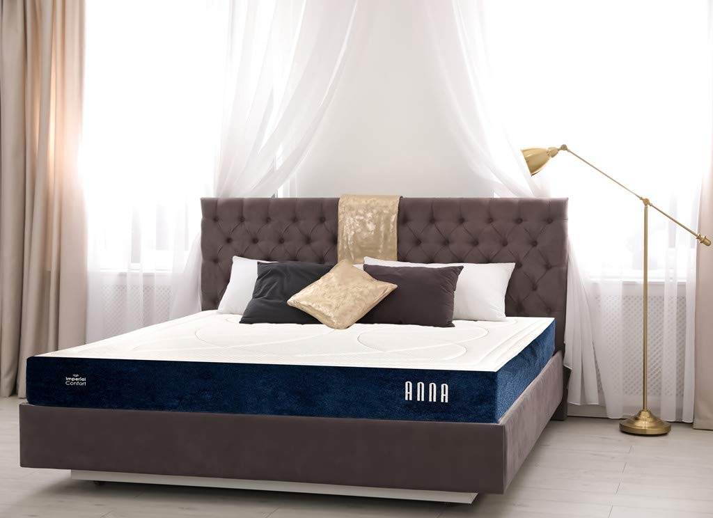 Imperial Confort Elite Anna - Colchón de muelles ensacados y viscoelástica con 7 zonas de confort - Grosor 28 cm - 90x190