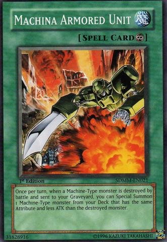 Amazon.com: Yu-Gi-Oh! - Machina Armored Unit - Structure Deck: Machina  Mayhem - # SDMM-EN021 - 1st Edition