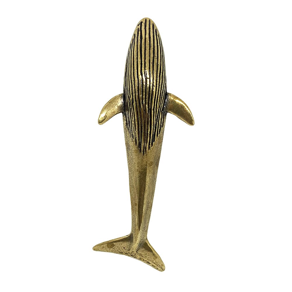 アンティーク古雑貨 □ 真鍮製 鯨 / クジラ オブジェ 置物