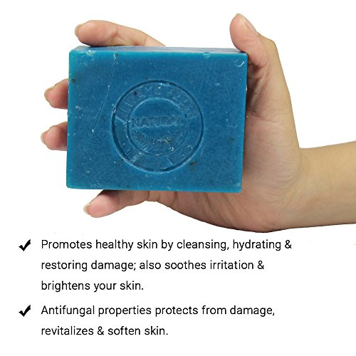 Image of Soulflower Peppermint Soap Handmade, 100% Pure, Natural & Cold processed Grade 1 BIS Standard Premium & Luxurious Soap with Essential Oils, Exotic Herbs & Aroma, 150g