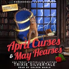 Diseño de la portada del título April Curses and May Hearses