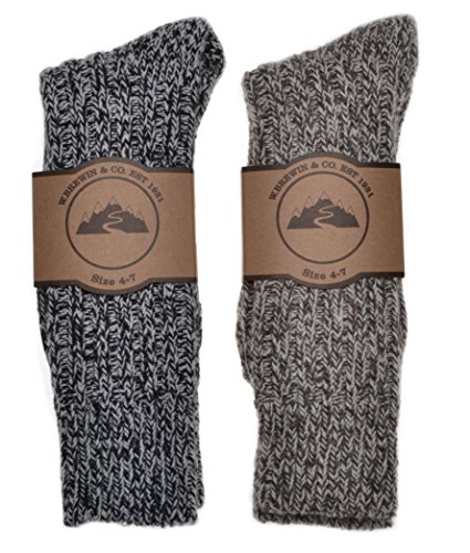 2 Pairs of Thick & Warm Wool Blend Ladies socks