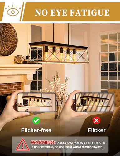 Image of 4 Pack LED Edison Bulbs, 4W Edison Light Bulbs, Antique LED Filament Bulbs 40W Equivalent, E26 Base, T45 LED Bulb with Clear Glass, Warm White 2700K, Non Dimmable, Great for Home, Bedroom, Office | 40W Equivalent,E26 Base,T45 LED Bulb with Clear Glass,Warm White 2700K,Non Dimmable,Great for Home,Bedroom,Office