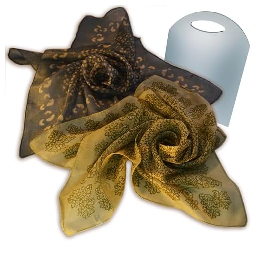 BEAT 2 Pañuelos de Cuello para Mujer 100% Seda: Diseño Colección Fular 50 x 50 cm