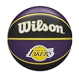 Wilson(ウイルソン) バスケットボール NBA TEAM TRIBUTELA LAKERS(チーム グラフィティ ロサンゼルス レイカーズ) WTB1300XBLAL アウトドア用 7号/ 直径約24.5cm