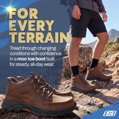 Image of Skechers Men's Respected 2.0 Hagler Boot | Casual, Slip-ins, Relaxed Fit, Air-Cooled Memory Foam, Goodyear Rubber Outsole
