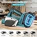 Kabelloser Bürstenloser Handhobel für Makita 18V Akku, 82mm Hobelbreite, 0–2mm Einstellbare Hobeltiefe, für Holzarbeiten, Tischlerei und Heimwerkerprojekte (Akku nicht enthalten)