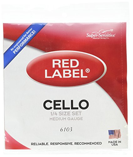 Cordes pour violoncelle 1/4 Red Label tension moyenne jeu 6103