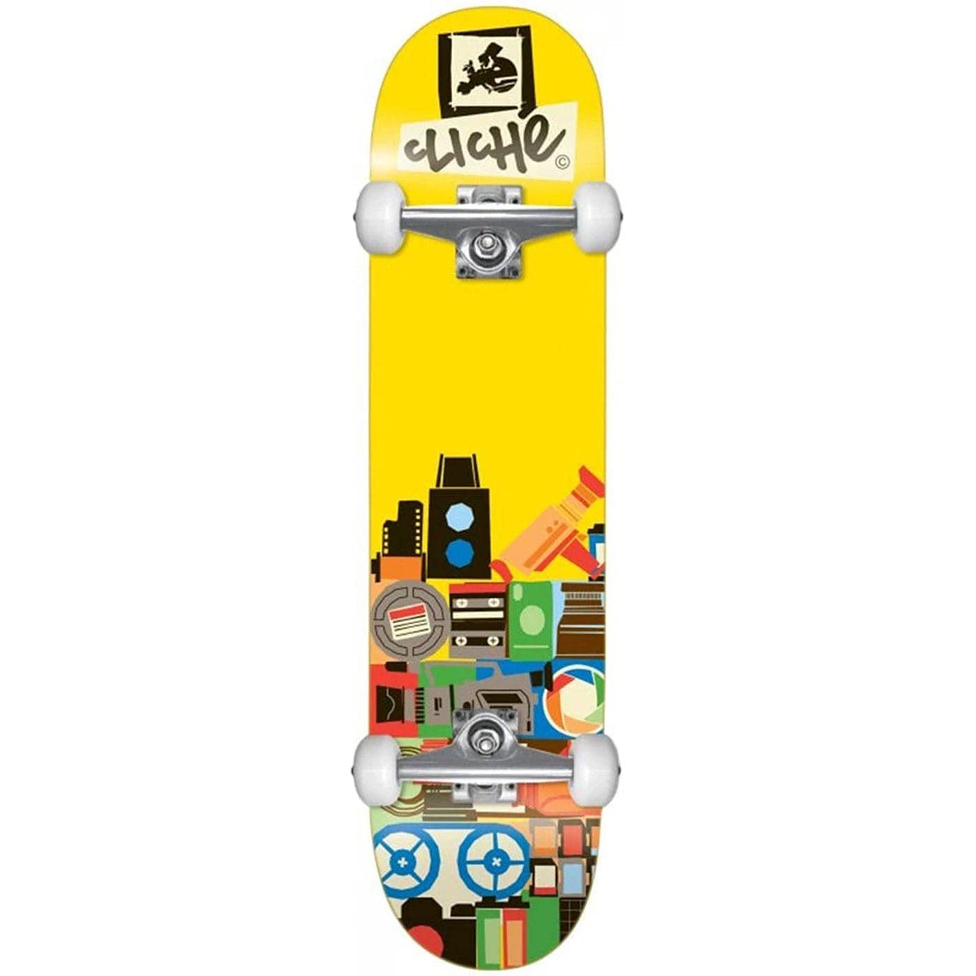 Skateboard Complete, 8.0 x 31.6, Document Jaune