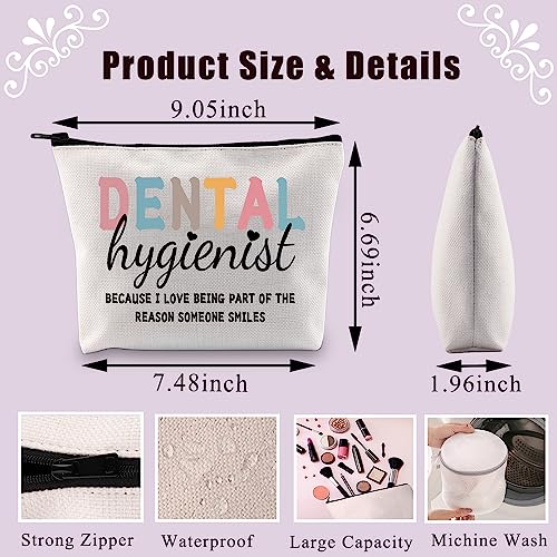 BDPWSS Dental Hygienist Makeup Bag Dental Hygienist Because I Love Being Part Of The Reason Someone Smiles DH Student Gift (Dental Hygienist)2