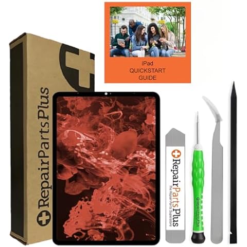 RepairPartsPlus for iPad Pro 11 1st Gen 2018 | 2nd Gen 2020 Screen Replacement Assembly LCD Display Touch Digitizer Premium Kit (11 inch, A1934 | A1980 | A2013| A2068 | A2228 | A2230) + Tools,Adhesive Cover
