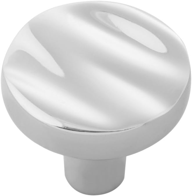 Belwith-Keeler B056974-14 Caspian Knob 1-1/4 inch Diameter, Polished Nickel