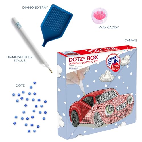 Image of DIAMOND DOTZ Sporty Diamond Painting Kits for Adults - Diamond Art Kits a Relaxing Creative Craft Kit with Dotz Gems 8.7x8.7