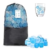 360 Pack Reusable Ice Cubes Refreezable Plastic Ice Cubes Without Diluting Large Pack Ice Cube Frozen BPA Free for Bars Party Ice Bath Camping Fishing
