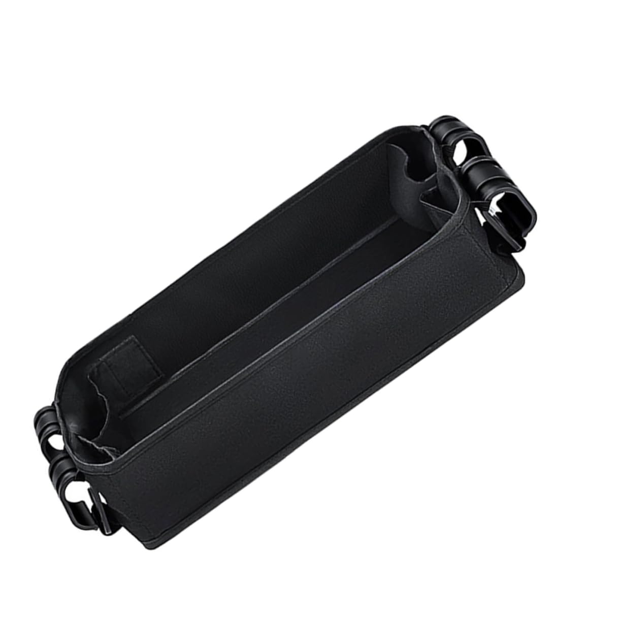ORFOFE Kinderwagen Tablett mit Universellem Snack und Getränkehalter Abnehmbares Zubehör für Kinderwagen Organizer mit Clip Funktion Schwarz