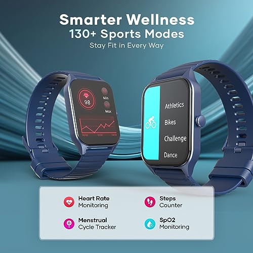 Image of Wings Prime Smartwatch with 1.96 inch HD IPS Display and 60Hz Refresh Rate, Digital Smartwatch with Single Chip BT Calling, Upto 7 Days of Battery.