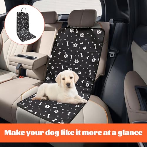 Eophmi 1 Pcs Dog Front Car Seat Cover for Dogs,Waterproof Dog Car Seat Cover Front Passenger,Dog Car Seat Protector,Car Dog Seat Cover for Pet Universal Fits Cars Trucks and Suvs (Black) - Image 6