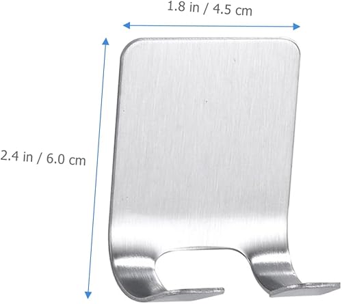 Miniatura 2 de Cabilock 6 uds. Soporte para maquinilla de afeitar, ganchos de metal para robo de ducha, soporte para cepillos de dientes de madera, gancho para