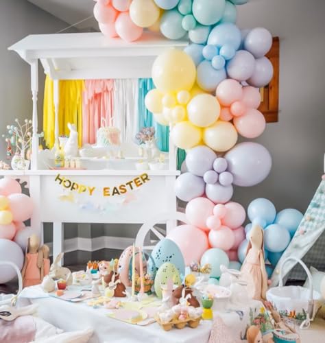 Image of KBZVNAF Pastel Latex Party Balloons 50 Pack 12 inch