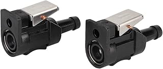 6E5-24305-06-00- Outboard Fuel Connector - 2Pcs Marine Engine Female Fuel Line Quick Connector 6E5243050600 OMC Boat Motor Fuel Hose Fitting Fit for YAMAHA Boat 8mm Engine Side