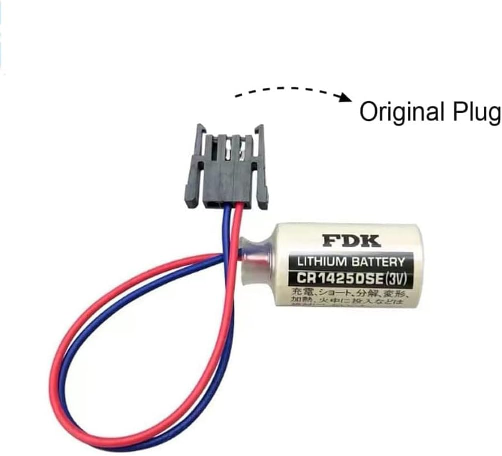 2-Pack for FDK CR14250SE 3V 1/2AA PLC Battery 1000mAh for 1747-BA Backup Power Supply
