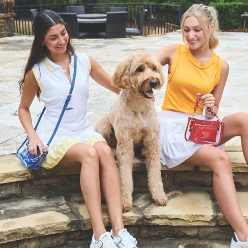 Jessica Vegan Clear Bag for Women Stadium Approved Crossbody Purses for Concerts Sports Events2