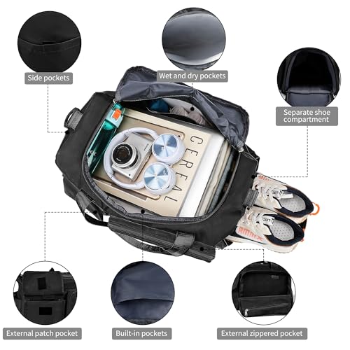 Supercenter Gym Bag, For Both Men and Women, Foldable, With Shoe Compartment and Wet/Dry Compartment4