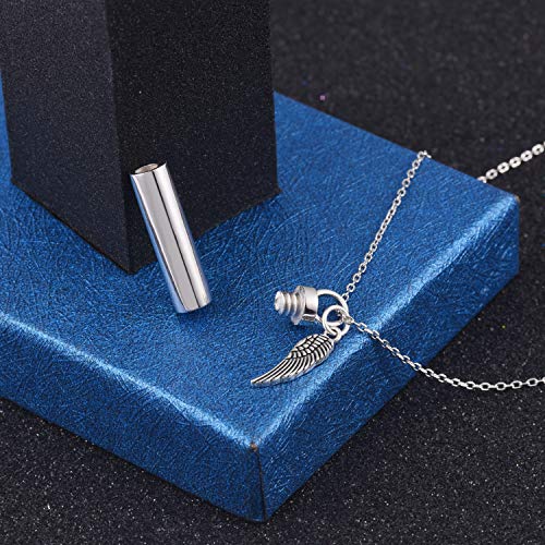 925 Sterling Silver Minimalist Urn Pendant Ash Necklace - Memorial Ashes Keepsake Exquisite Cremation Jewelry3